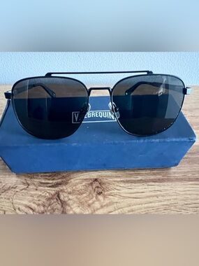 Vilebrequin Black Tinted Aviator Sunglasses